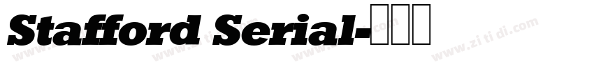 Stafford Serial字体转换
